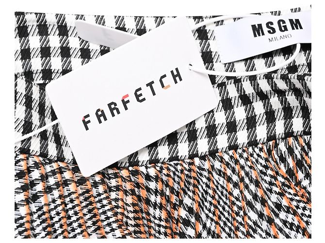 MSGM Midirock mit Karomuster aus multicolorigem Polyester Mehrfarben - Ansicht 6