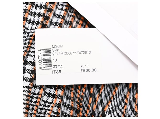MSGM Midirock mit Karomuster aus multicolorigem Polyester Mehrfarben - Ansicht 7