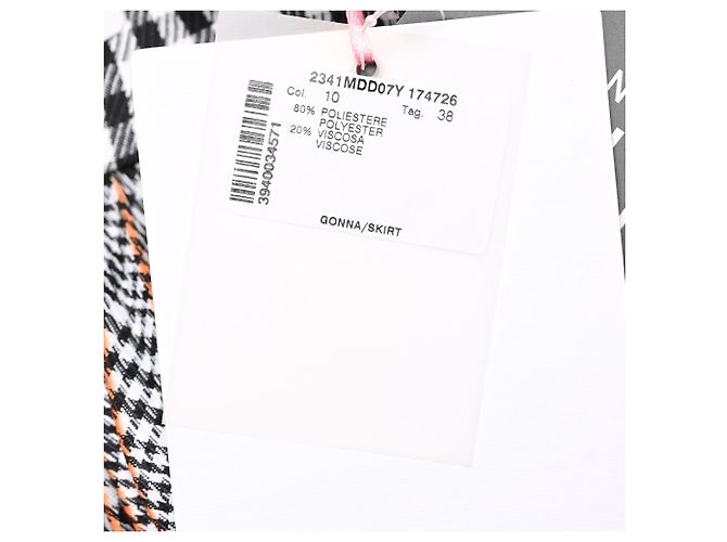 MSGM Midirock mit Karomuster aus multicolorigem Polyester Mehrfarben - Ansicht 9