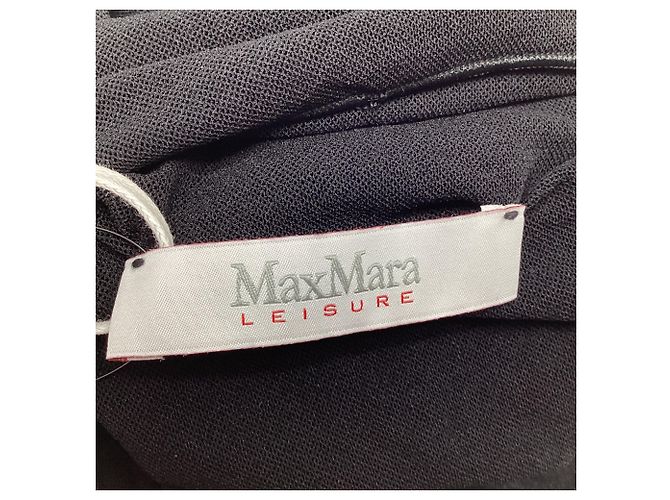 Top in mesh trasparente Max Mara Leisure Veles in poliammide nero - vista 5
