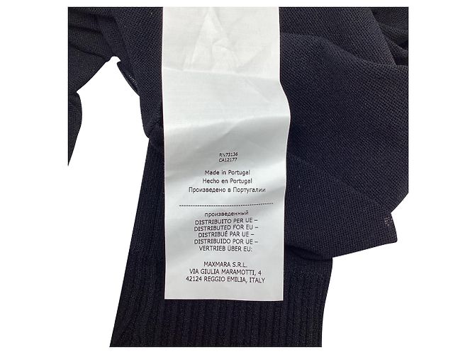 Top in mesh trasparente Max Mara Leisure Veles in poliammide nero - vista 6