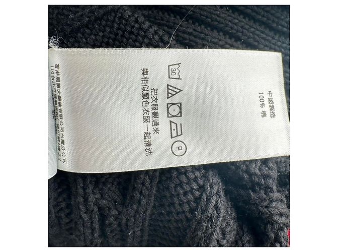 Polo Ralph Lauren Cable-Knit Pullover aus schwarzer Baumwolle - Ansicht 10