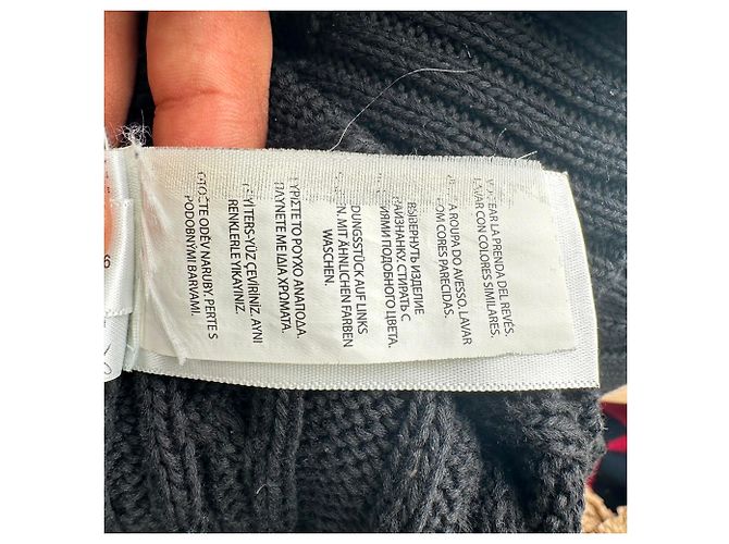 Polo Ralph Lauren Cable-Knit Pullover aus schwarzer Baumwolle - Ansicht 8