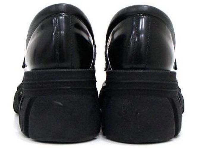 Gucci Mocassini da donna con cristalli intrecciati e suola rug nera Nero - vista 6