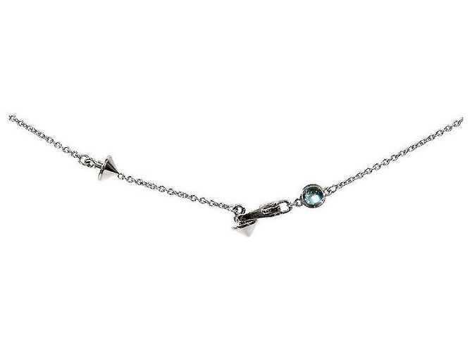 Gucci Collana Cuore Borchiata Argento - vista 3