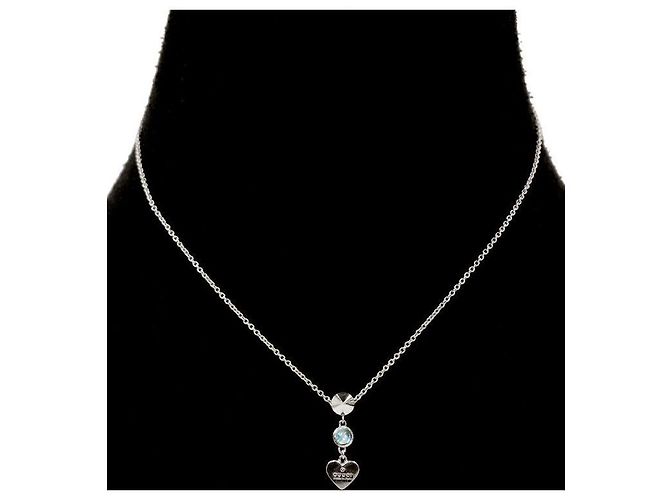 Gucci Collana Cuore Borchiata Argento - vista 5