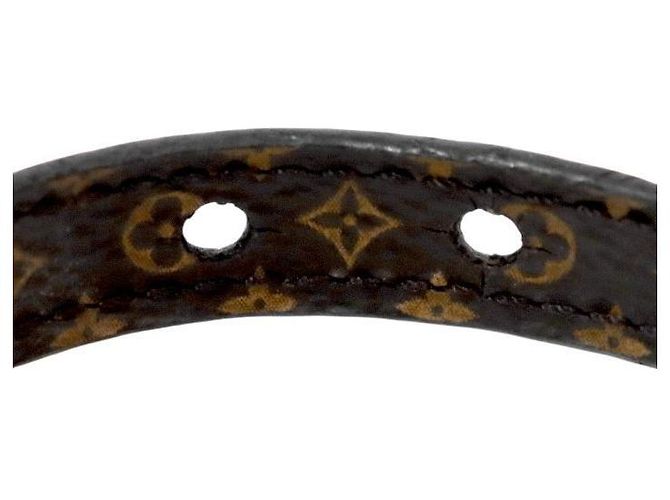Louis Vuitton Bracciale Nanogram Lockit Gold Nero - vista 6