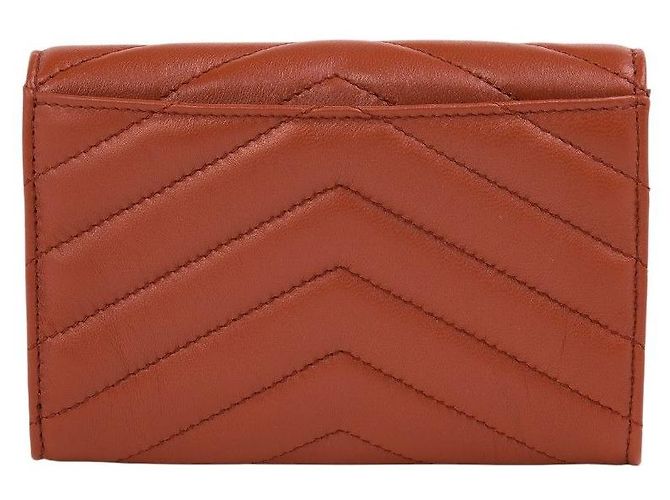 Saint Laurent Cartera Cassandra Matelassé Roja - vista 2