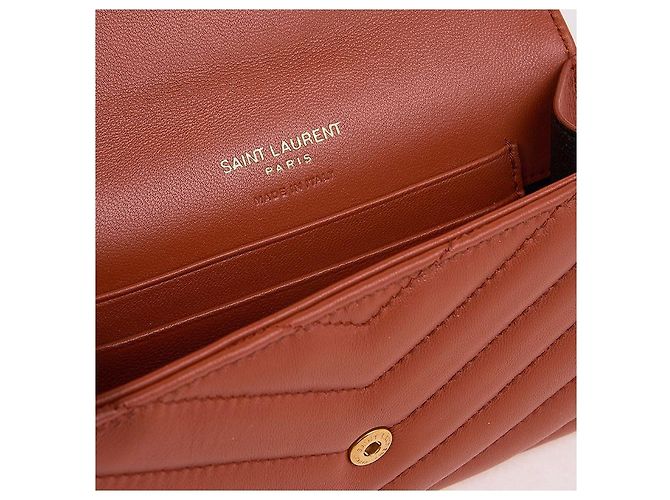 Saint Laurent Cartera Cassandra Matelassé Roja - vista 6