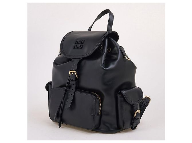 Miu Miu (OOO) Zaino in pelle da donna Nero - vista 2