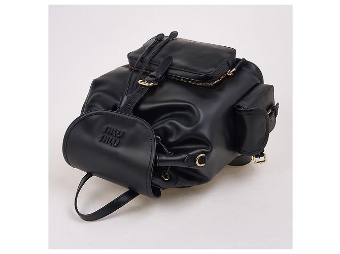 Miu Miu (OOO) Zaino in pelle da donna Nero - vista 4