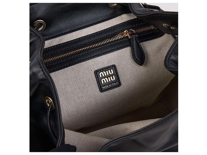 Miu Miu (OOO) Zaino in pelle da donna Nero - vista 9