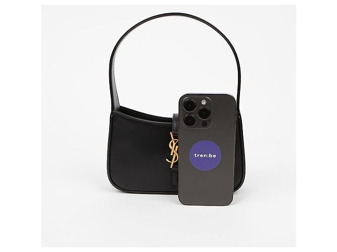 Borsa a mano Saint Laurent Le 5 A 7 in pelle nera Nero - vista 10