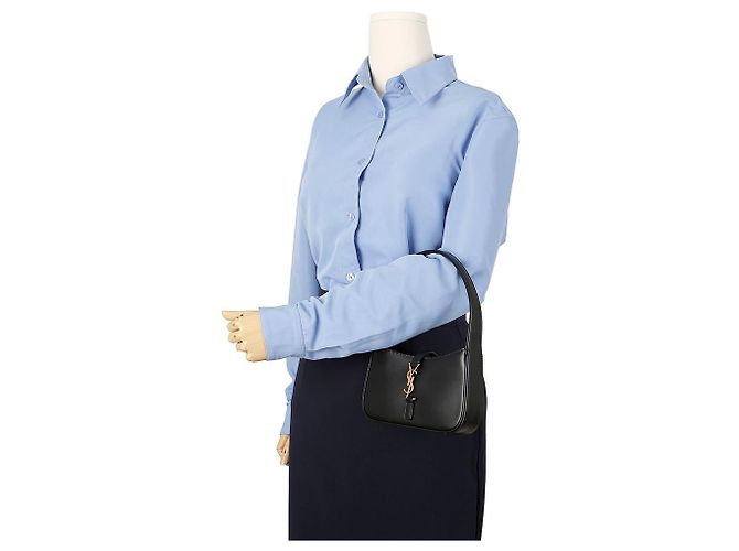 Borsa a mano Saint Laurent Le 5 A 7 in pelle nera Nero - vista 12