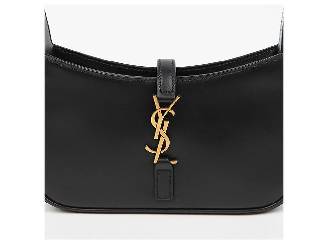 Borsa a mano Saint Laurent Le 5 A 7 in pelle nera Nero - vista 5