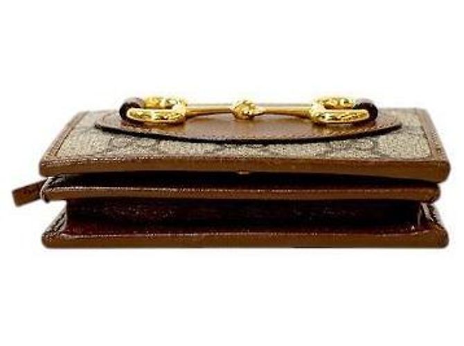 Gucci Cartera Horsebit Marrón Castaño - vista 4