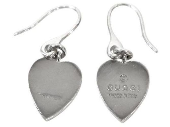 Gucci Orecchini Trademark Heart Silver Argento - vista 4