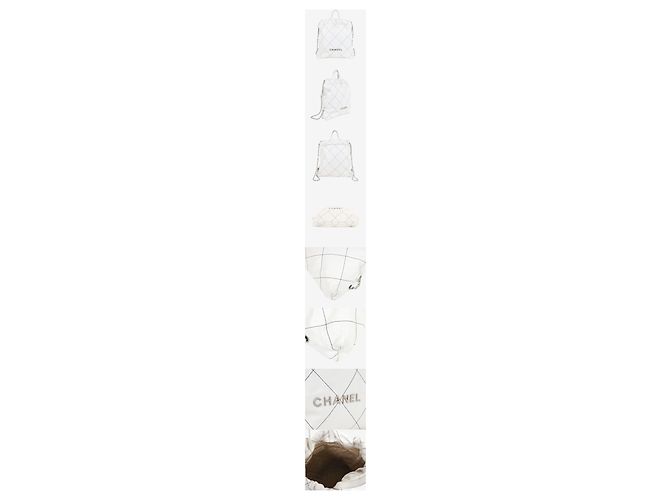Chanel Rucksack weiß aus Leder - Ansicht 2