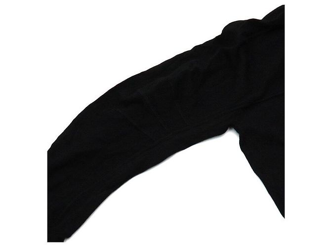 Bottega Veneta V-Ausschnitt Strickpullover für Damen aus schwarzer Merinowolle - Ansicht 9