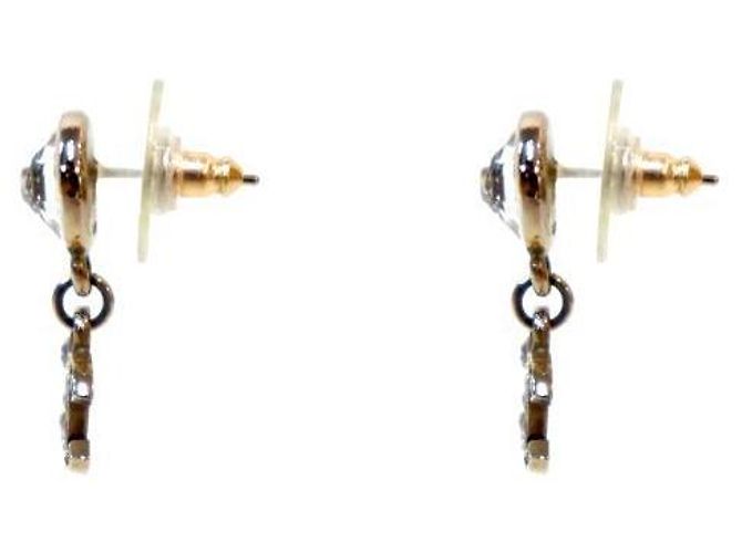 Chanel Cubic Drop CC Ohrringe Golden - Ansicht 2