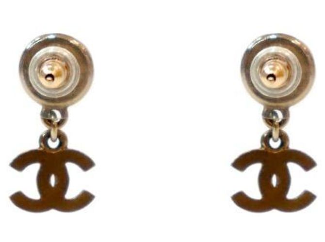 Chanel Cubic Drop CC Ohrringe Golden - Ansicht 3