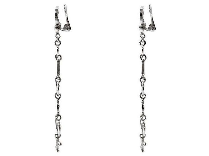 Orecchini a goccia con cuore Dior argento - vista 2