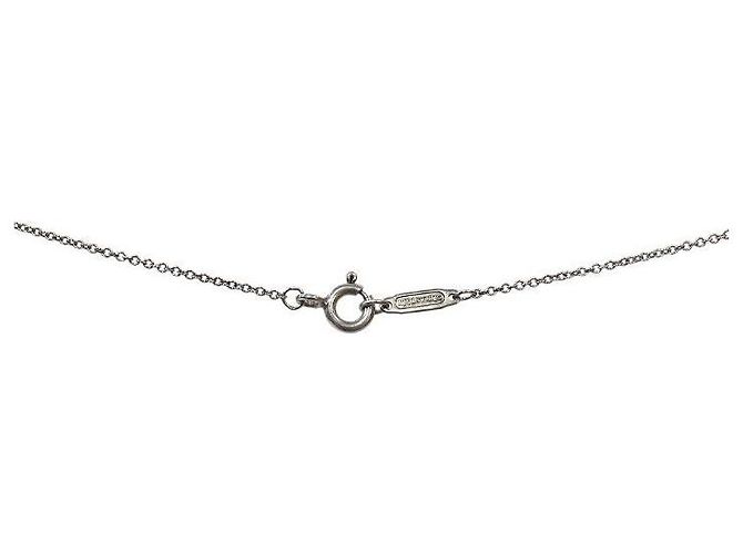 Tiffany & Co Collana in argento doppio cuore rosa - vista 4