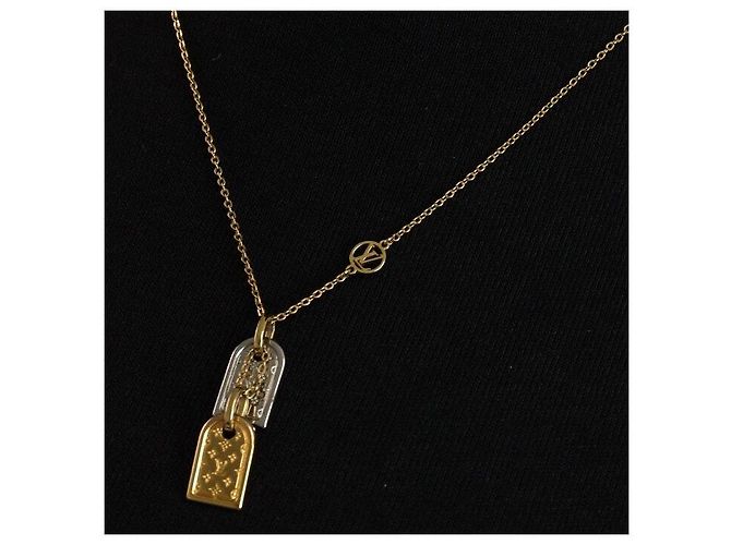 Louis Vuitton Collana con pendente Initials Nanogram D'oro - vista 5