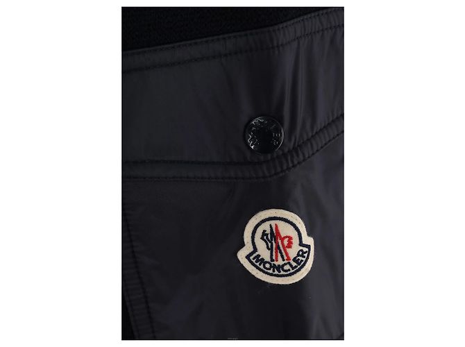 Moncler Wollstrickpullover Rundhals Navy Blau - Ansicht 5