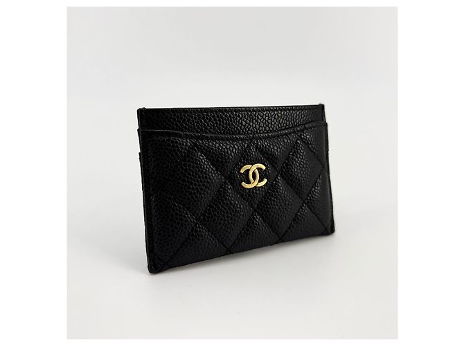 Chanel Tarjetero Classic Caviar Negro - vista 2