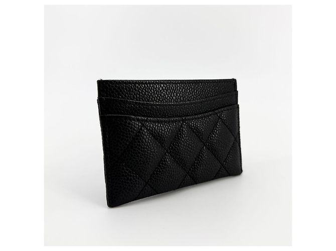 Chanel Tarjetero Classic Caviar Negro - vista 4