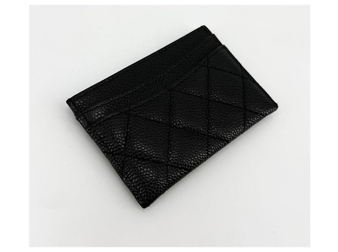 Chanel Tarjetero Classic Caviar Negro - vista 5