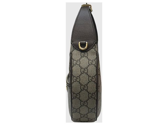 Gucci Borsa a tracolla Super Mini Ophidia GG Beige Ebony Marrone - vista 4
