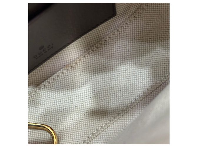 Gucci Borsa a tracolla Super Mini Ophidia GG Beige Ebony Marrone - vista 6