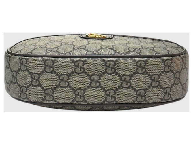 Gucci Borsa a tracolla Super Mini Ophidia GG Beige Ebony Marrone - vista 7