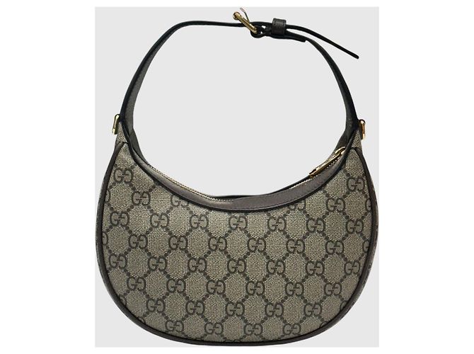 Gucci Borsa a tracolla Super Mini Ophidia GG Beige Ebony Marrone - vista 8