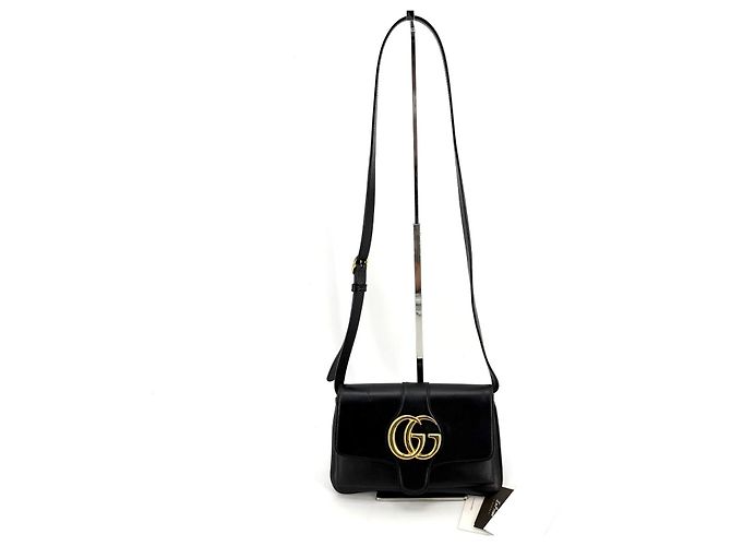 Borsa Gucci GG Marmont Ali in pelle nera Nero - vista 3