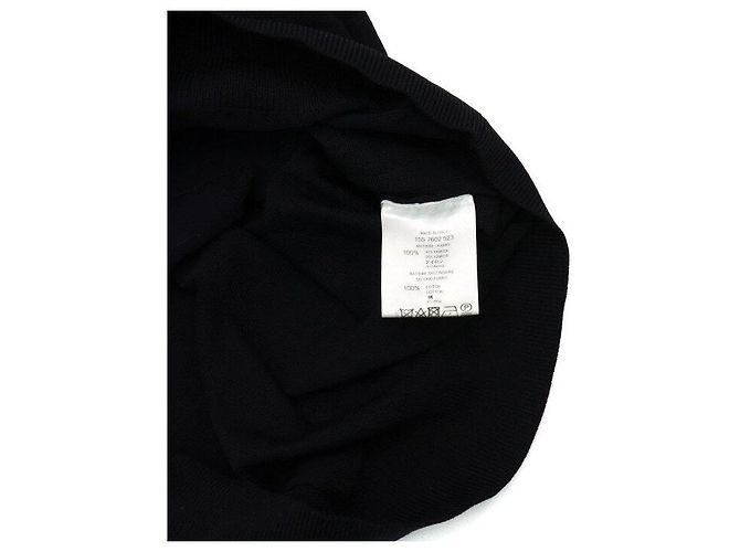 Givenchy American Dream Herren Strick-T-Shirt aus schwarzer geprägter Baumwolle - Ansicht 7