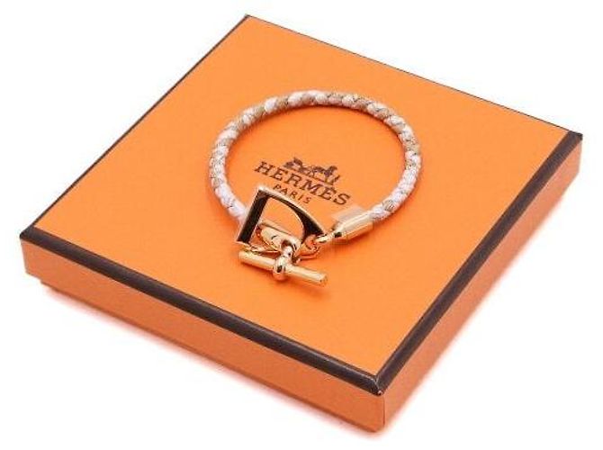 Hermès Bracciale Etrier Rose Gold Rosa - vista 5