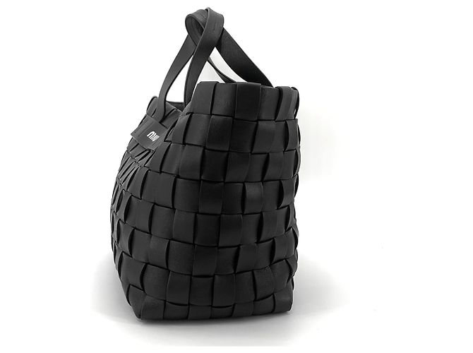 Miu Miu Borsa Tote e Borsa a Tracolla in Napa Nero - vista 4