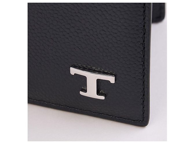 Tod's Men's Leather Wallet Black - view 4