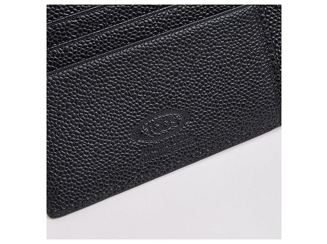 Tod's Men's Leather Wallet Black - view 5