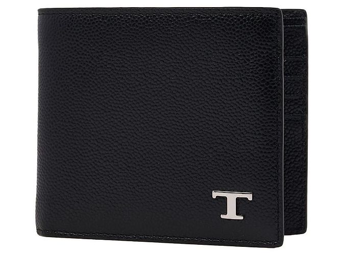 Tod's Men's Leather Wallet Black - view 8