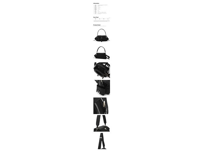Prada Triangle Logo Nylon Medium Tote Shoulder Bag Black RDLN - view 2