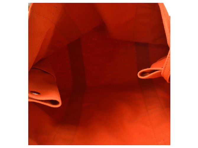Hermès Hermes Beach Tote Cotton Arancione - vista 3