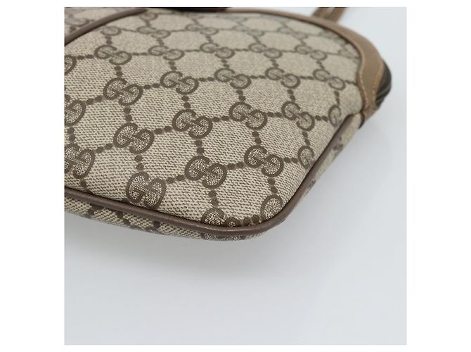 GUCCI GG Supreme Web Sherry Line Bag PVC Beige Gold 98 02 047 - vista 10