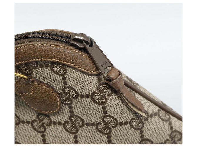 GUCCI GG Supreme Web Sherry Line Bag PVC Beige Gold 98 02 047 - vista 14