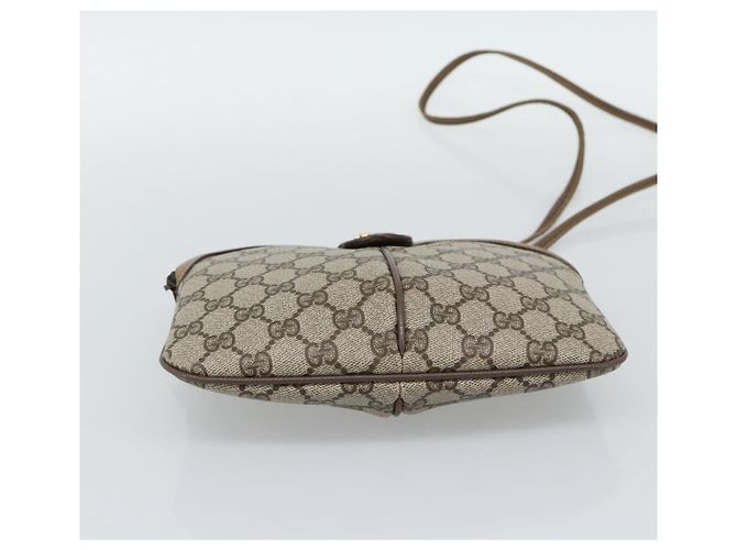 GUCCI GG Supreme Web Sherry Line Bag PVC Beige Gold 98 02 047 - vista 9