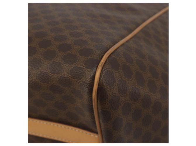 Céline CELINE Macadam Tote Bag PVC Leather Brown Gold Tone - vista 11