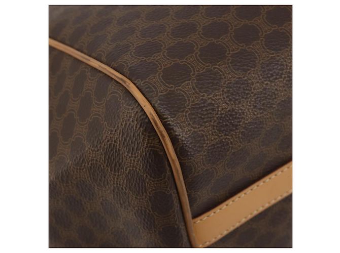 Céline CELINE Macadam Tote Bag PVC Leather Brown Gold Tone - vista 12